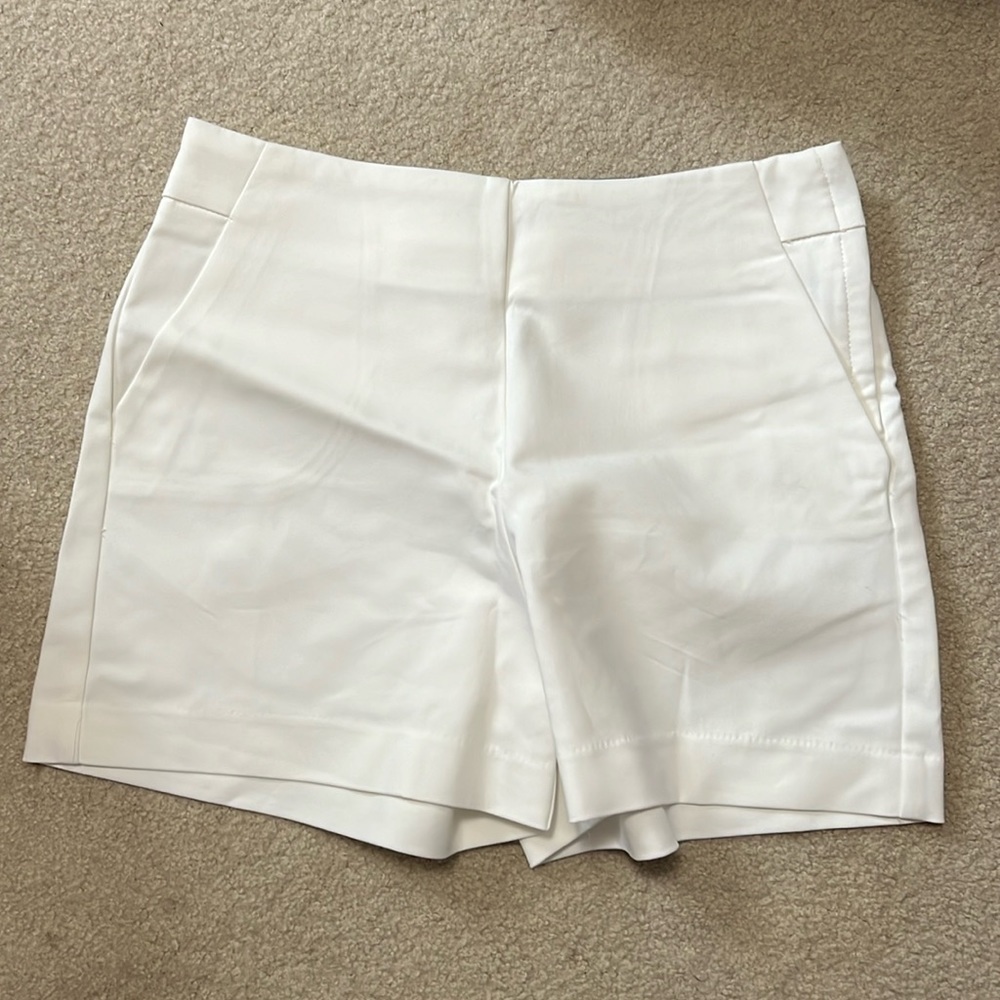 NWT new Maurice’s work dress shorts off white cream beige 7/8 - Picture 1 of 10